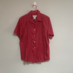 JHC Classic Red Button Down Shirt